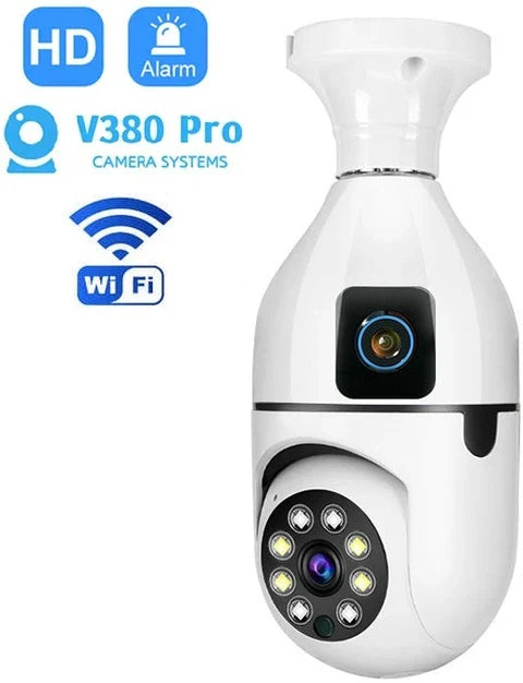E 27 Dual Lens Bulb Camera