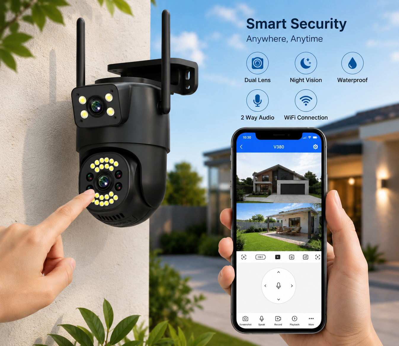 Dual Lens 2018 Model Camera | Dual Lens Outdoor Waterproof Camera