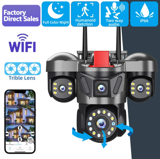 Triple Lens Outdoor Camera